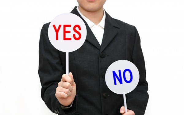 はっきりと意思表示